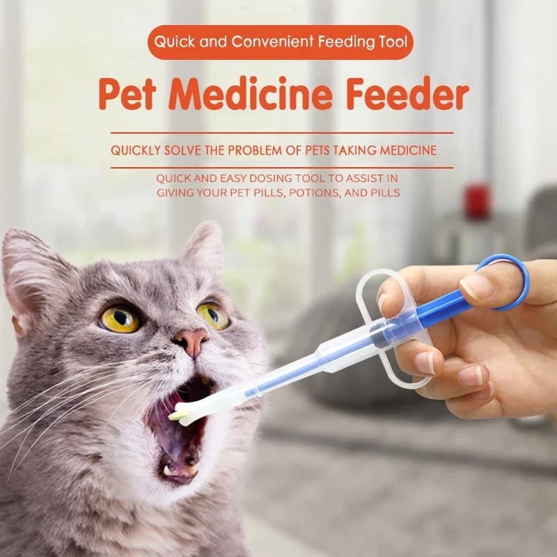 🐾Buy 1 Get 1 Free❤️Pet Pill Syringe Dispenser ✦ Safe, Stress-Free Medication for Cats & Dog