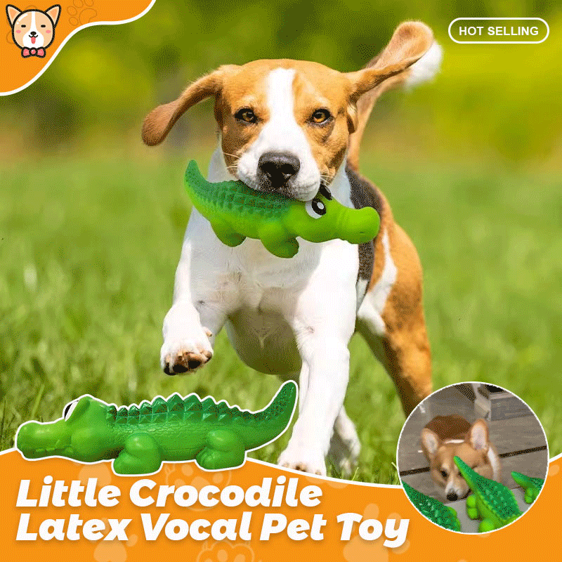 🐾Little Crocodile Latex Vocal Pet Toy
