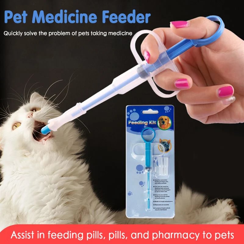 🐾Buy 1 Get 1 Free❤️Pet Pill Syringe Dispenser ✦ Safe, Stress-Free Medication for Cats & Dog
