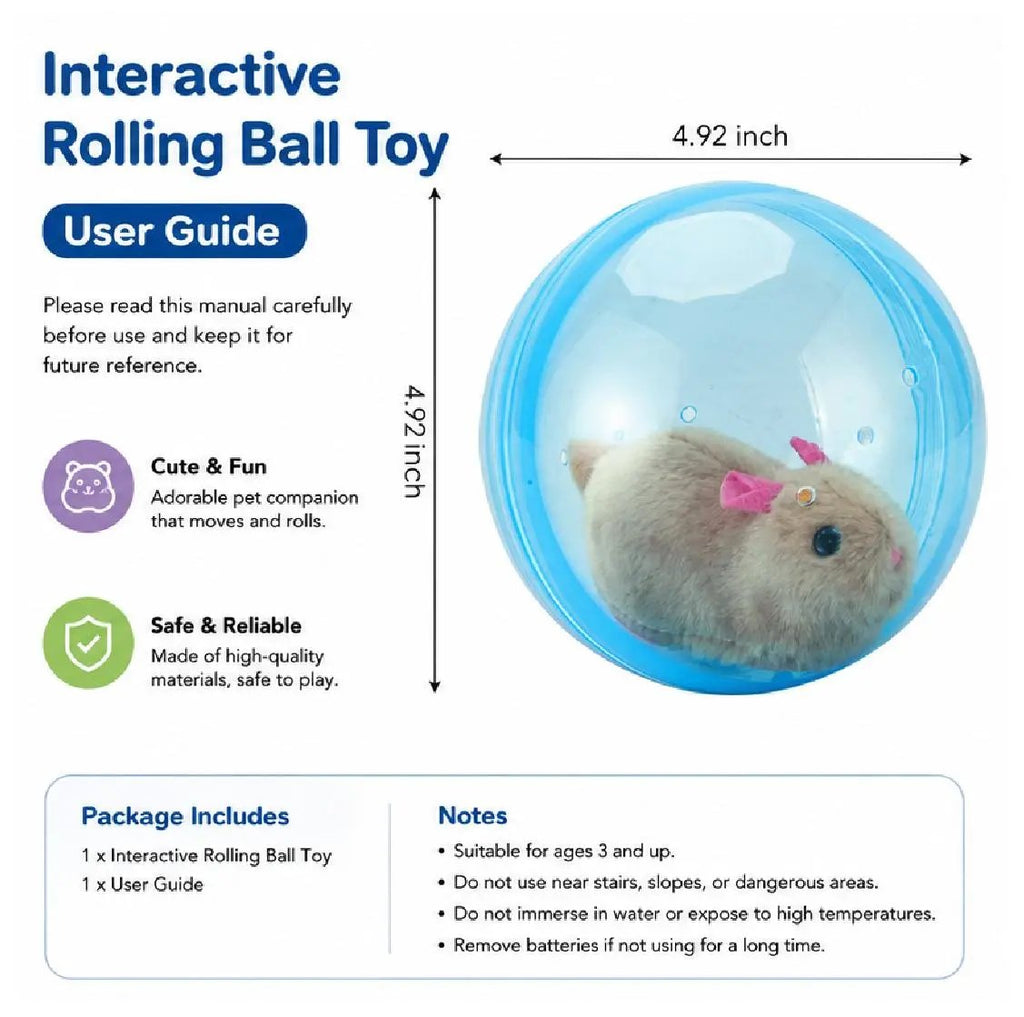 🐱 Smart Interactive Cat Ball – Play, Chase & Discover! 🐭✨🎾