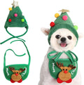 🐾Adorable Christmas Tree Pom-Pom Hat