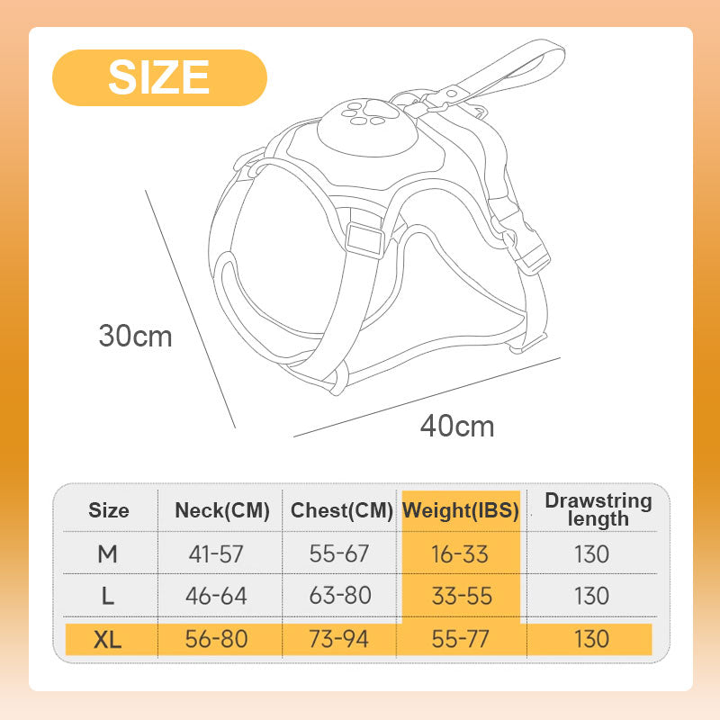 🐾2 in 1 Dog Harness with Integrated Leash