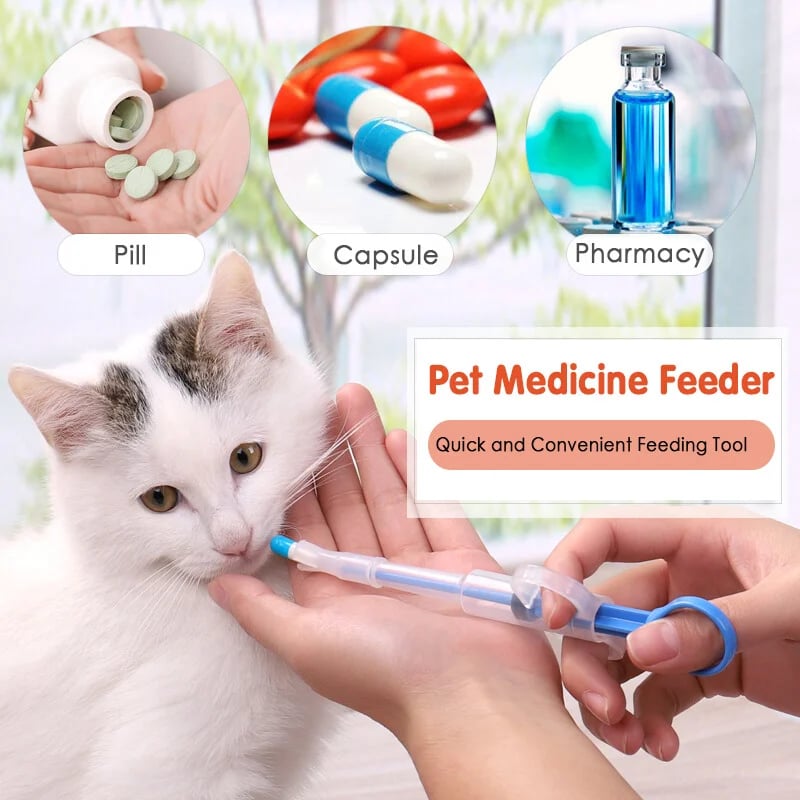 🐾Buy 1 Get 1 Free❤️Pet Pill Syringe Dispenser ✦ Safe, Stress-Free Medication for Cats & Dog