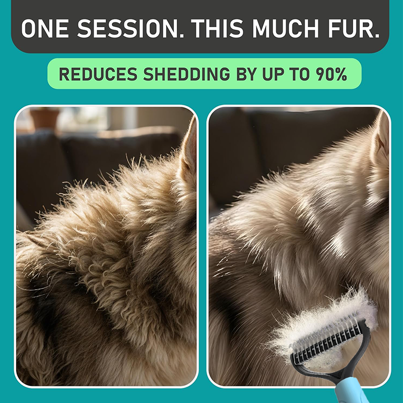 🐾 Double-sided comb for both cats and dogs🐶